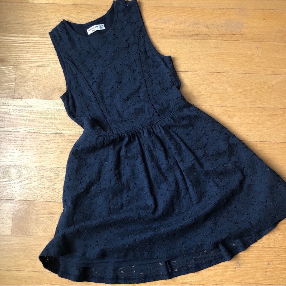 Abercrombie Kids navy skater dress